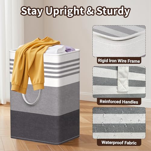 WOWBOX 2-Pack Laundry Hampers - 33% Off, Large Capacity & Foldable - Image 3