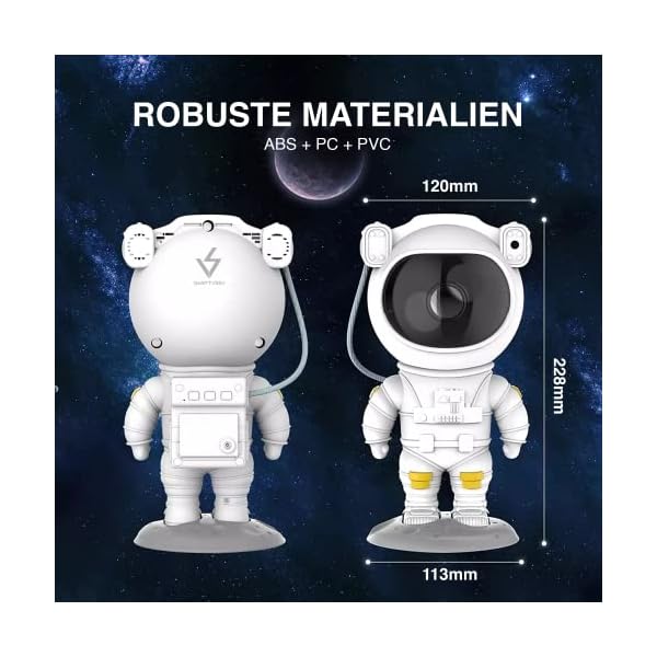 SWIFTVEIN LED-Sternenhimmel Projektor Astronaut, Galaxy Light mit Fernbedienung und Timer, Sternenprojektor Kinder und… – Bild 6