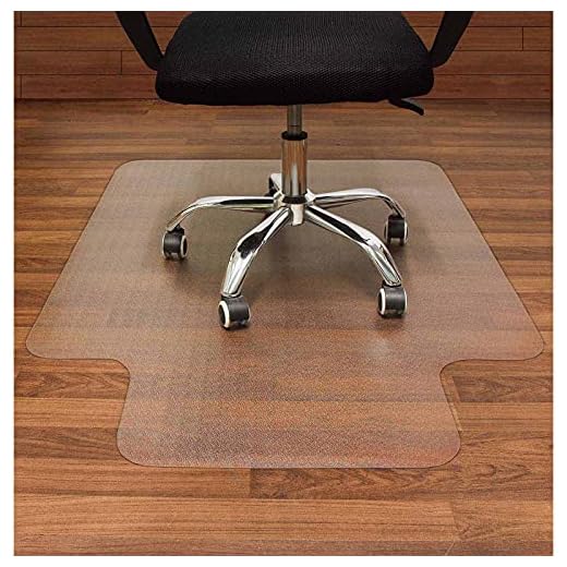 AiBOB Office Chair mat for Hardwood Floor, 36 x 48 inches, Easy Glide for Chairs, Flat Without Curling, Floor Mats for Computer Desk
