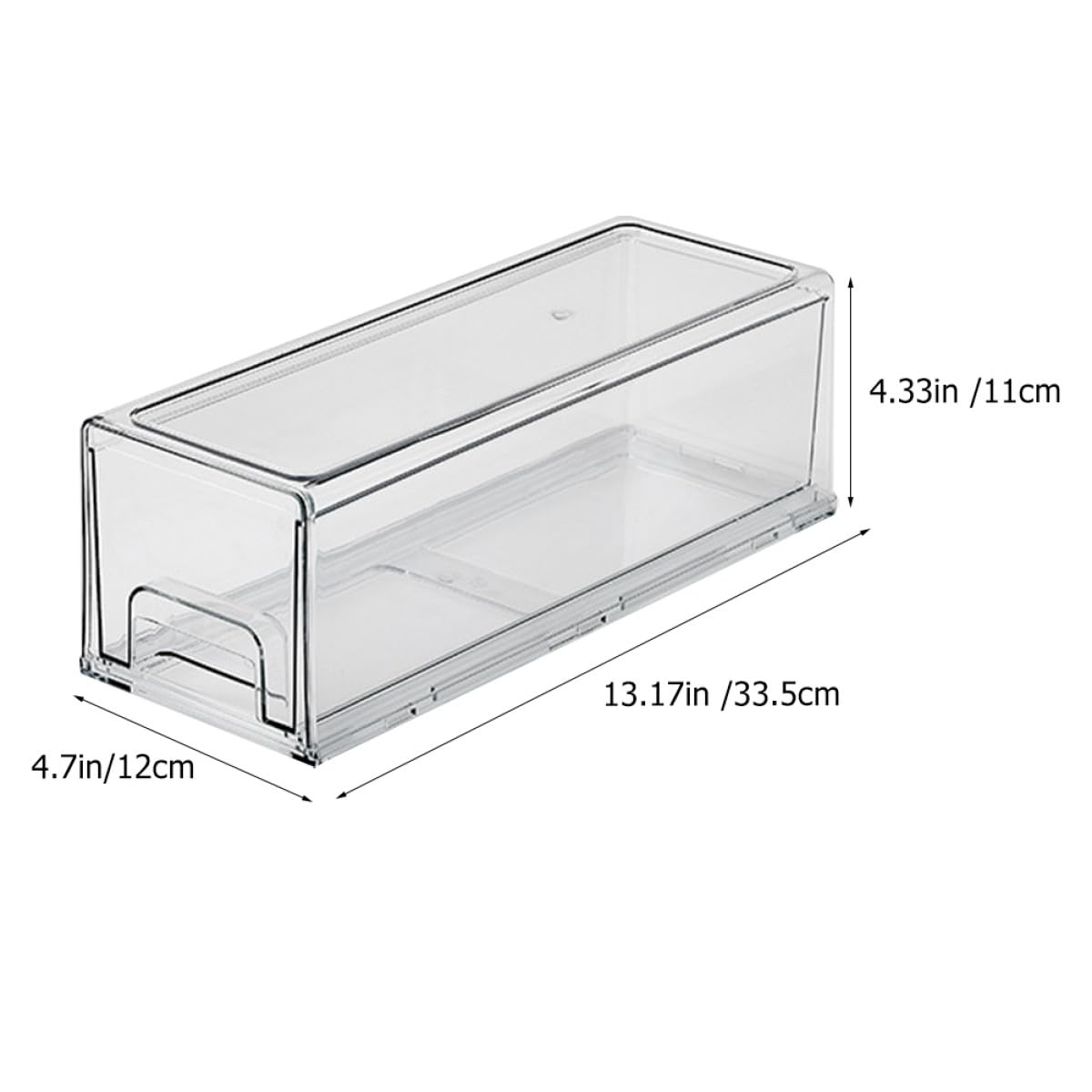 BESPORTBLE Caja de Almacenamiento para Refrigerador Sellada de Pet Gran Capacidad, Multipropósito para Mantener Frutas y Queso Rallado Frescos en Frigorífico y Congelador