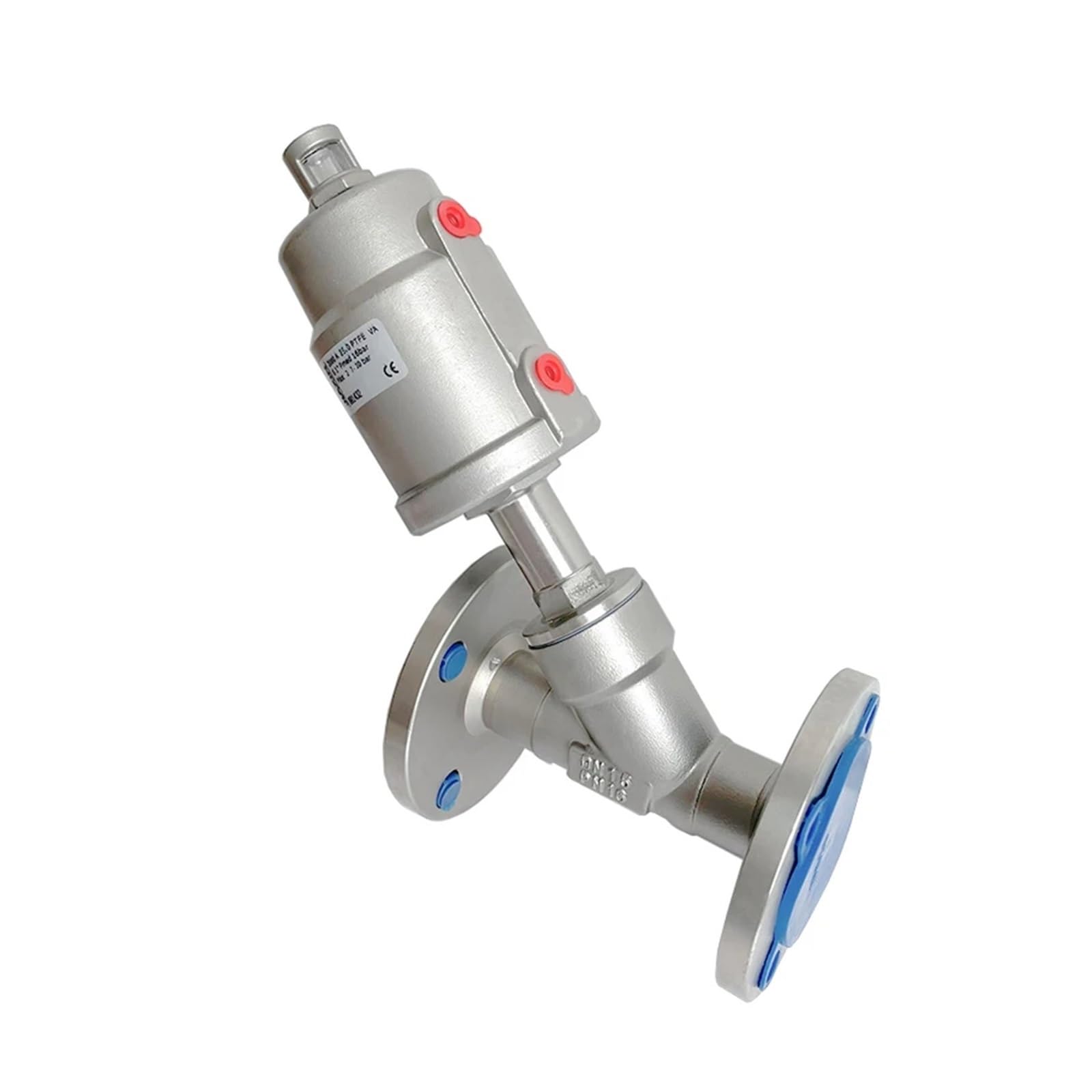PXQCHAVLN DN15 Stainless Steel Flanged Pneumatic Angle Seat Normally Closed Pneumatics(CLOSED-SINGLE ACTING)