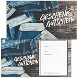 GESCHENKGUTSCHEINcom - 10 Blanko Geschenkgutscheine - Formular mit Vordruck für Mode Modegeschäft Boutiquen Fashion Firmen FA1263-10-V1
