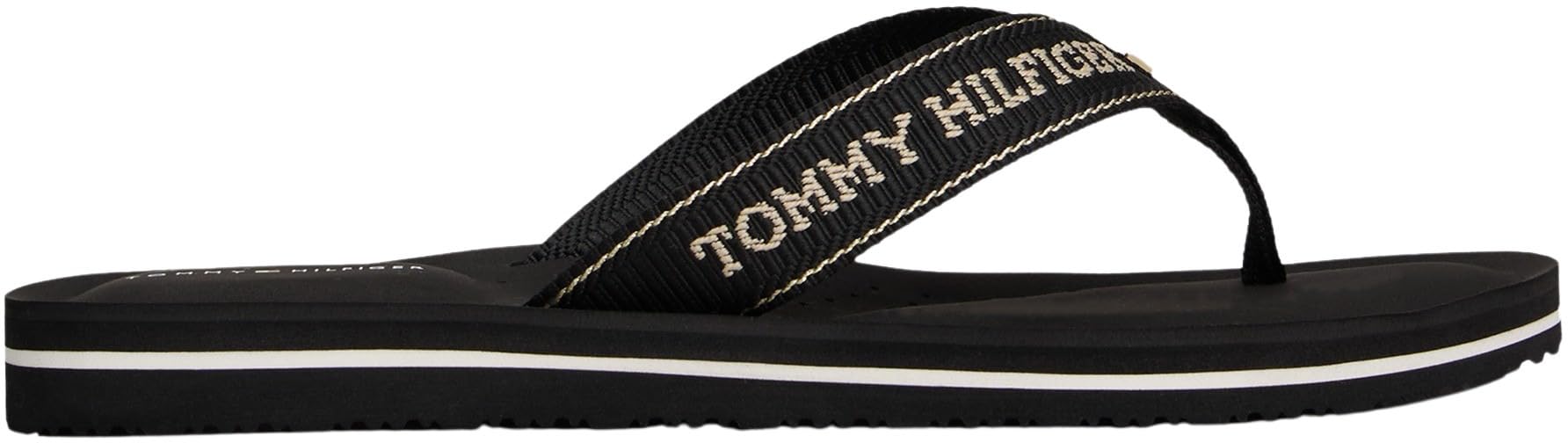 Tommy Hilfiger Chanclas Mujer Sporty Mid Wedge Summer Sandal con logotipo