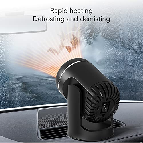 Riscaldatore Auto 12V Portatile 2-in-1: Sbrina E Riscalda In 5 Minuti! (Nero) - Foto 9