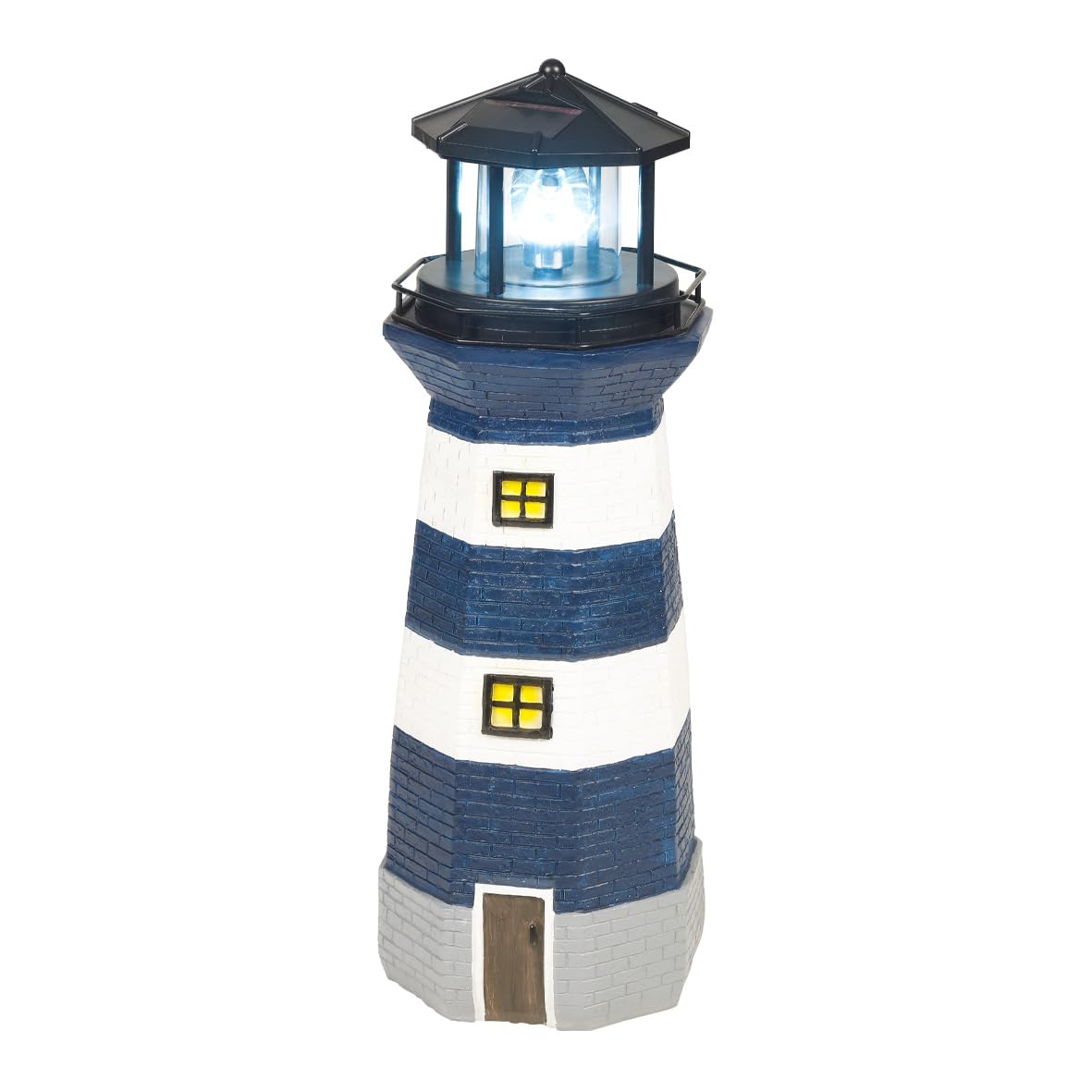 GardenKraft 11280 Solar Revolving LED Lighthouse