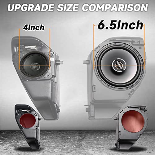 Mabett Rear Speaker Pods Compatible With Ford Bronco 2021 2022 2023, Upgrade 6.5" Pods For Bronco Accessories 2/4-Door, Interior Accessories Black #TOP1