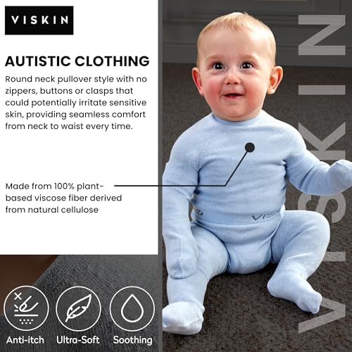 Viskin Baby Seamless Tops with Cooling Viscose Fibre - Gentle Under Layer Tops for Boys and Girls - Skin Comfort - 1-2 Years4