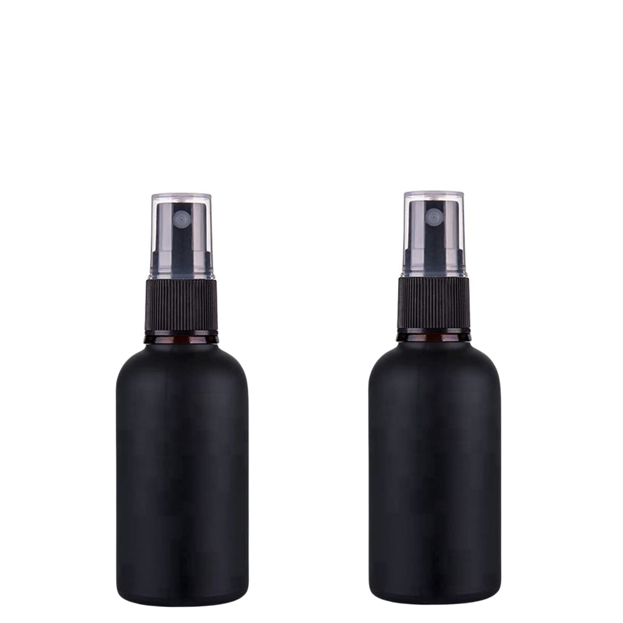 Devinez (Pack of 2) Multipurpose Refillable Black Color Matt Finish Round Glass Bottle, 30 ml with Black Spray Pump for Cosmetics, Serum, Essential Oils, Blends, Travel, Toners & DIY-image-16