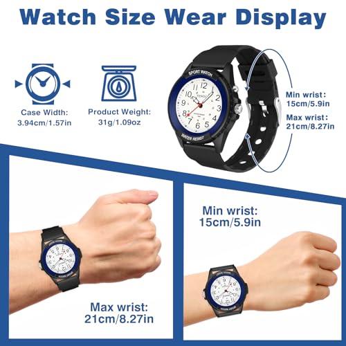 TENOCK Analog Watches for Women Nurses 50M Waterproof, Night Light & 12/24H by TENOCK - Used condition - Image 2