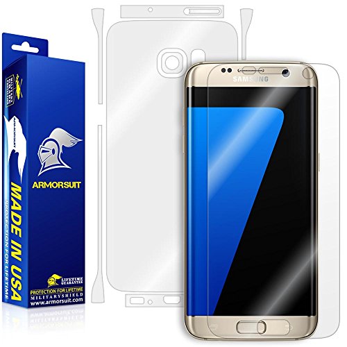 ArmorSuit MilitaryShield Full Body Skin Film + Screen Protector for Samsung Galaxy S7 Edge - Anti-Bubble HD Clear Film