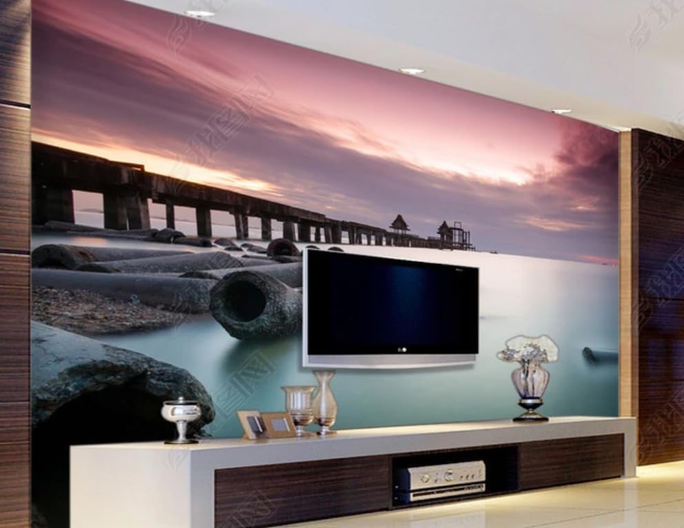 Papier peint intissé vue sur la mer grand format pour créer un salon avec vue océan