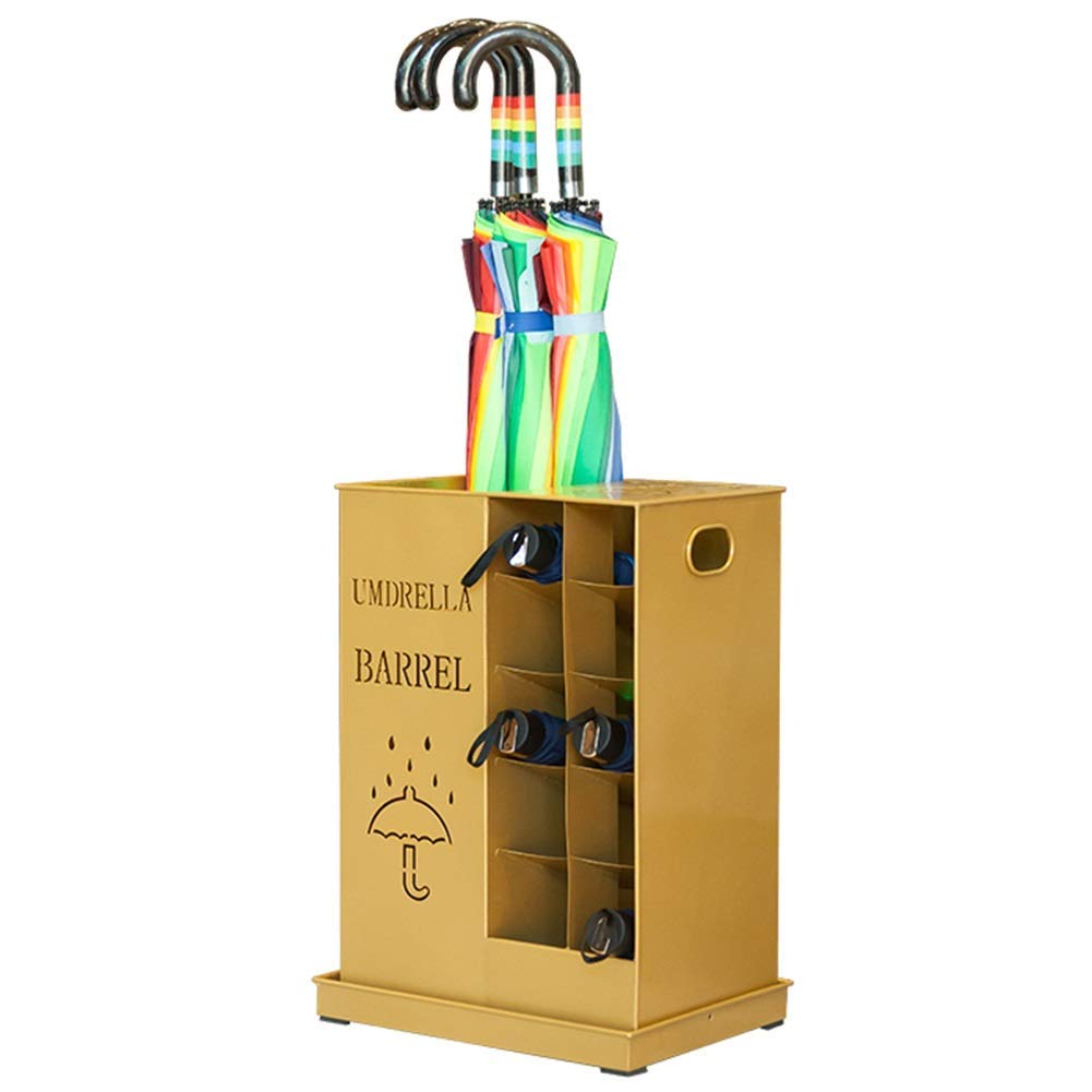 Porte-parapluies commercial robuste support métallique anti-gouttes