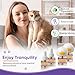Cat Calming Pheromone Diffuser Kit, 2 Plug-Ins + 4 Refills (48ml Each), Long-Lasting Stress & Anxiety Relief, Reduces Fighting, Spraying & Scratching, Safe & Drug-Free Comfort for All Cats and Kittens