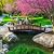 SamsGazebos Moon Bridges Japanese Style Arched Wood Garden Bridges, 8-Feet, Brown