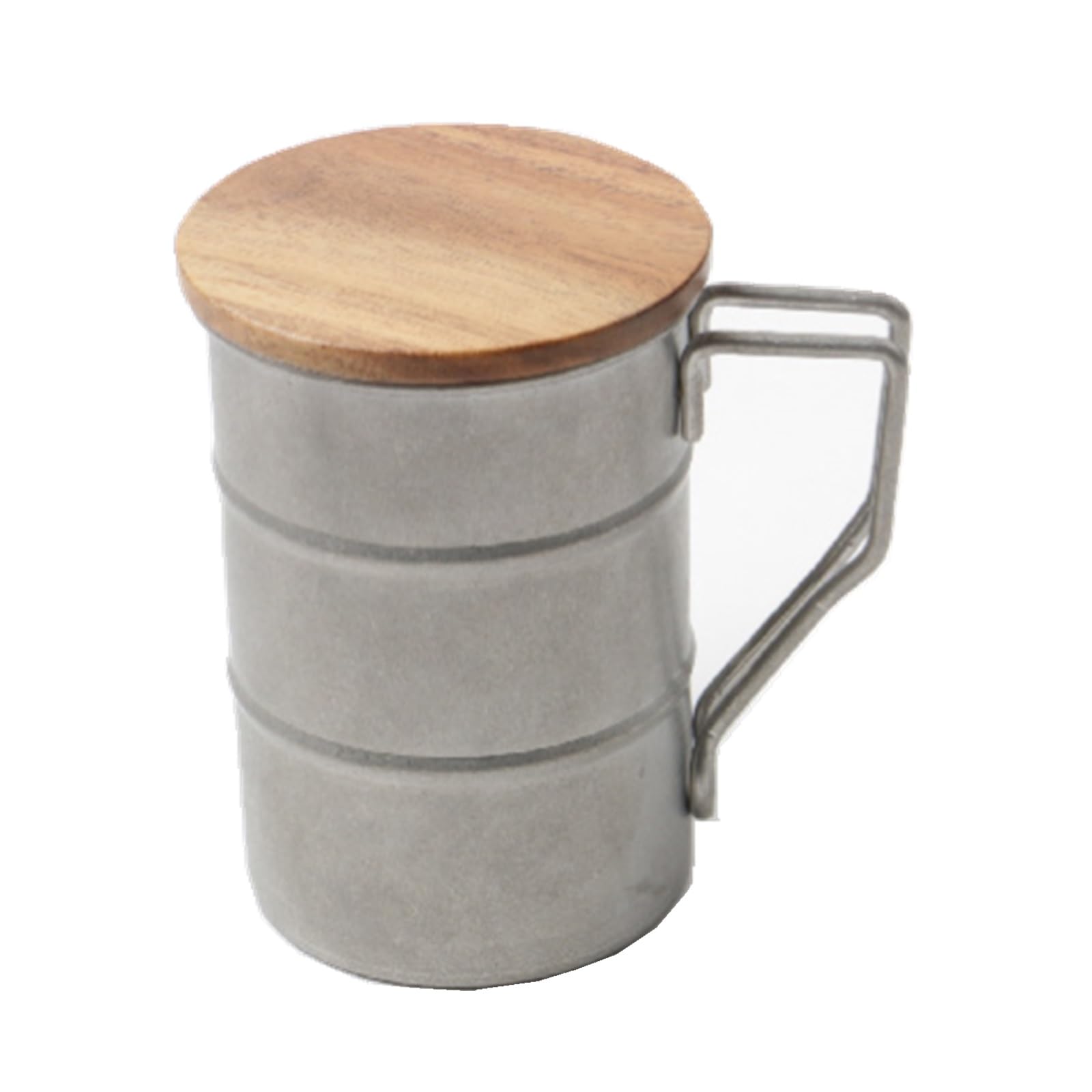 Camping Becher Outdoor-Becher 304 Edelstahl-Becher Retro-Großraum-Weinglas mit Deckel Kreative Camping-Bierbecher(Vintage 2)