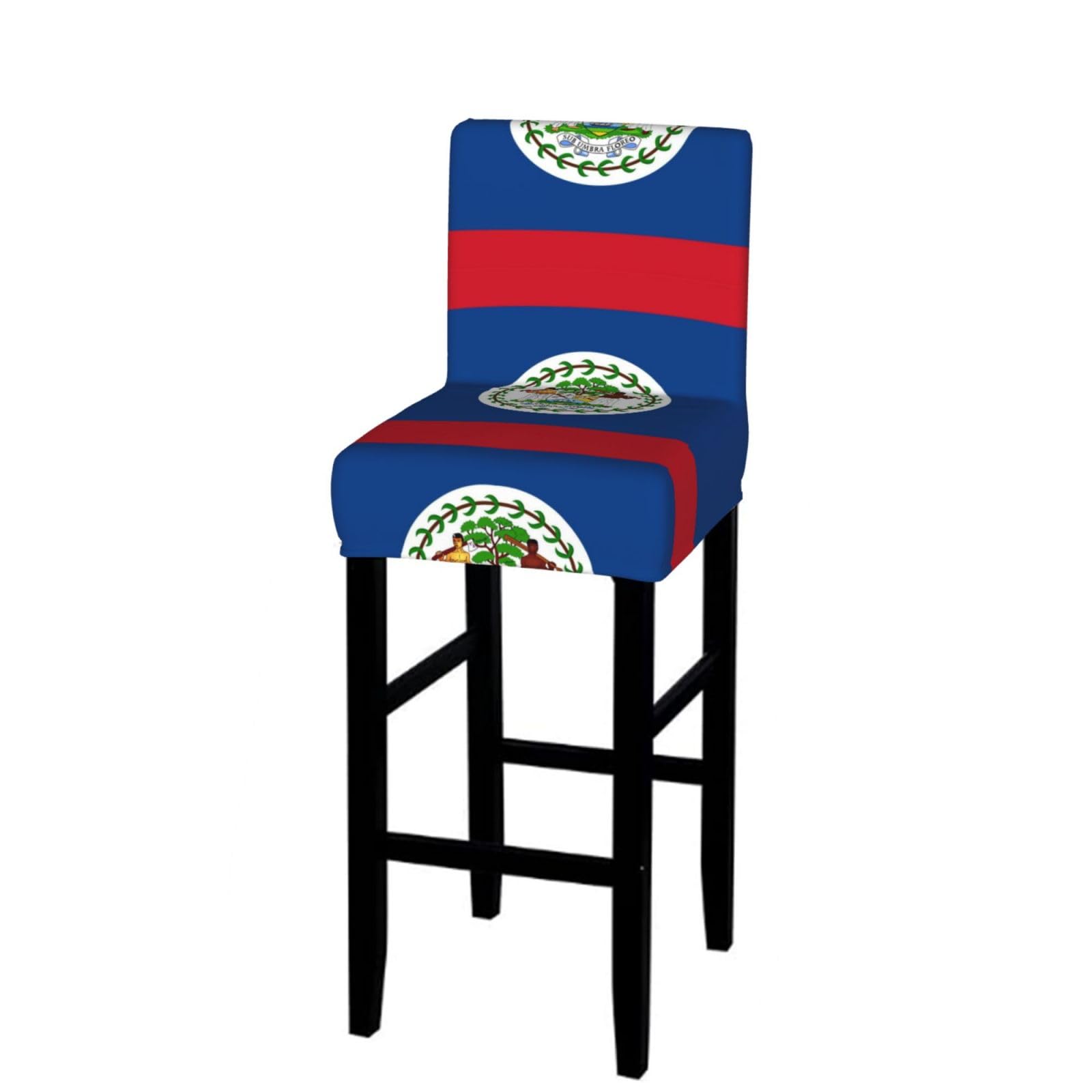 CNTDBU Flag of Belize Bar Stool Cover-Stretchy Chair Slipcover for Kitchen