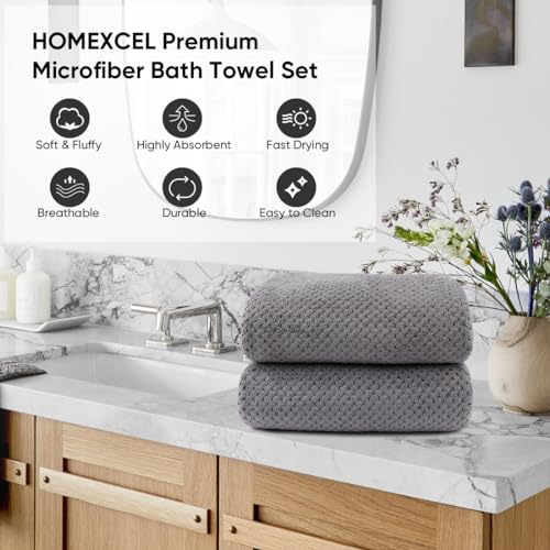 Homexcel Bath Towel Set Pack Of 2 thumb #2