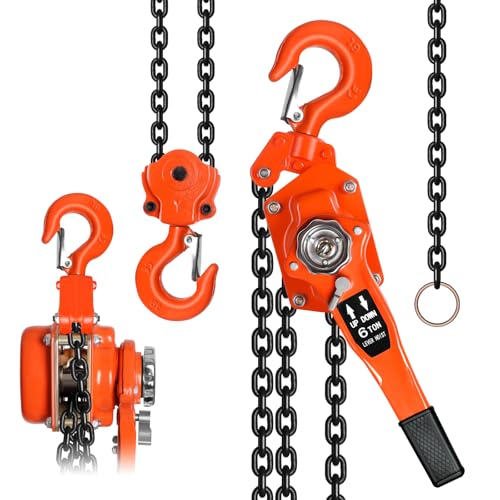 3 Ton Manual Chain Hoist with 10ft Steel Chain