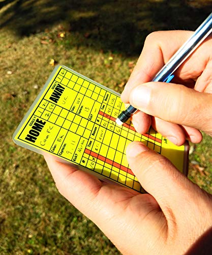 Soccer Write-On Referee Cards, Bright Neon Set #TOP6