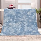 Warme Kuscheldecke Flanell Decke Microfaser Fleecedecke 70X100Cm 3D Blauer Geometrischer Kreis Drucken Sofadecke Weiche Flauschige Wolldecken Tagesdecke Wohndecke Für Erwachsene und Kinder