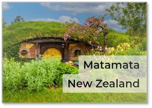 MATAMATA- NEW ZEALAND - Hobbiton - Movie Set Created for Filming The Lord of The Rings and "hobbit" Movies - Matamata, New Zealand,spring Scene, Fridge Magnet