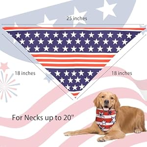   4th-of-July-Dog-Bandana-2-Pack-American-Flag-Dog-Bandanas-Adjustable-Reversible-Triangle-Dog-Scarf-Pet-Bandana-for-Small-Medium-Large-Dogs-Cats-Pets-Holiday-Independence-Day-Party-Costumes