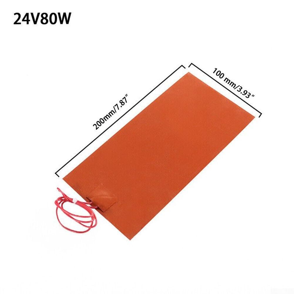 Hochwertige 20 x 15 cm Silikon-Heizplatte für stabile Temperaturen (20 x 10 cm 24 V)