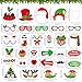 32 Pcs Christmas Photo Booth Props Kit - Merry Christmas Photo Props for Photography, DIY Fun Christmas Photobooth Photoshoot Prop Selfie Pose Sign Set for Adults Kids Christmas Party Favors Supplies