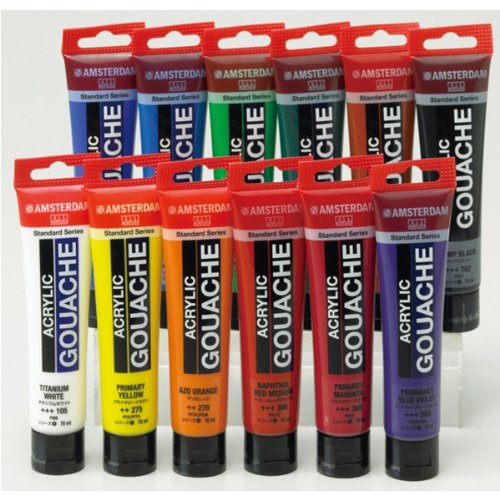 大きいサイズのアクリル絵の具を紹介 透明 不透明別 トロイの絵筆