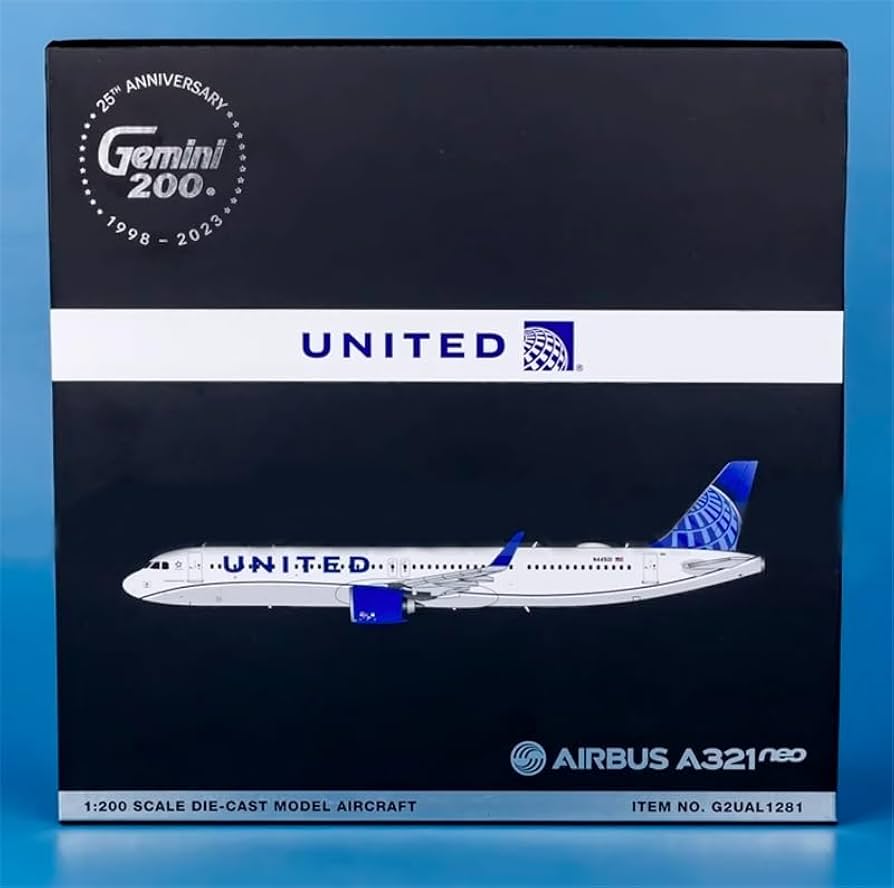 Gemini Jets 1/200 Airbus A321neo ユナイテッド 1:200 Gemini Jets United Airlines Airbus Industries A321-200