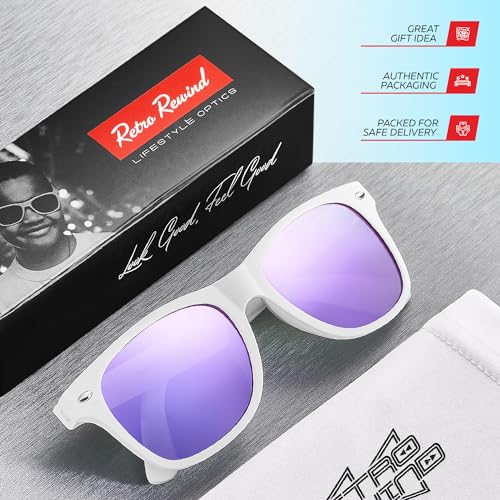 Image of Retro Rewind Kids Sunglasses for Boys Girls Age 3-12 - Shatterproof UV400 Toddler Children Sun Glasses