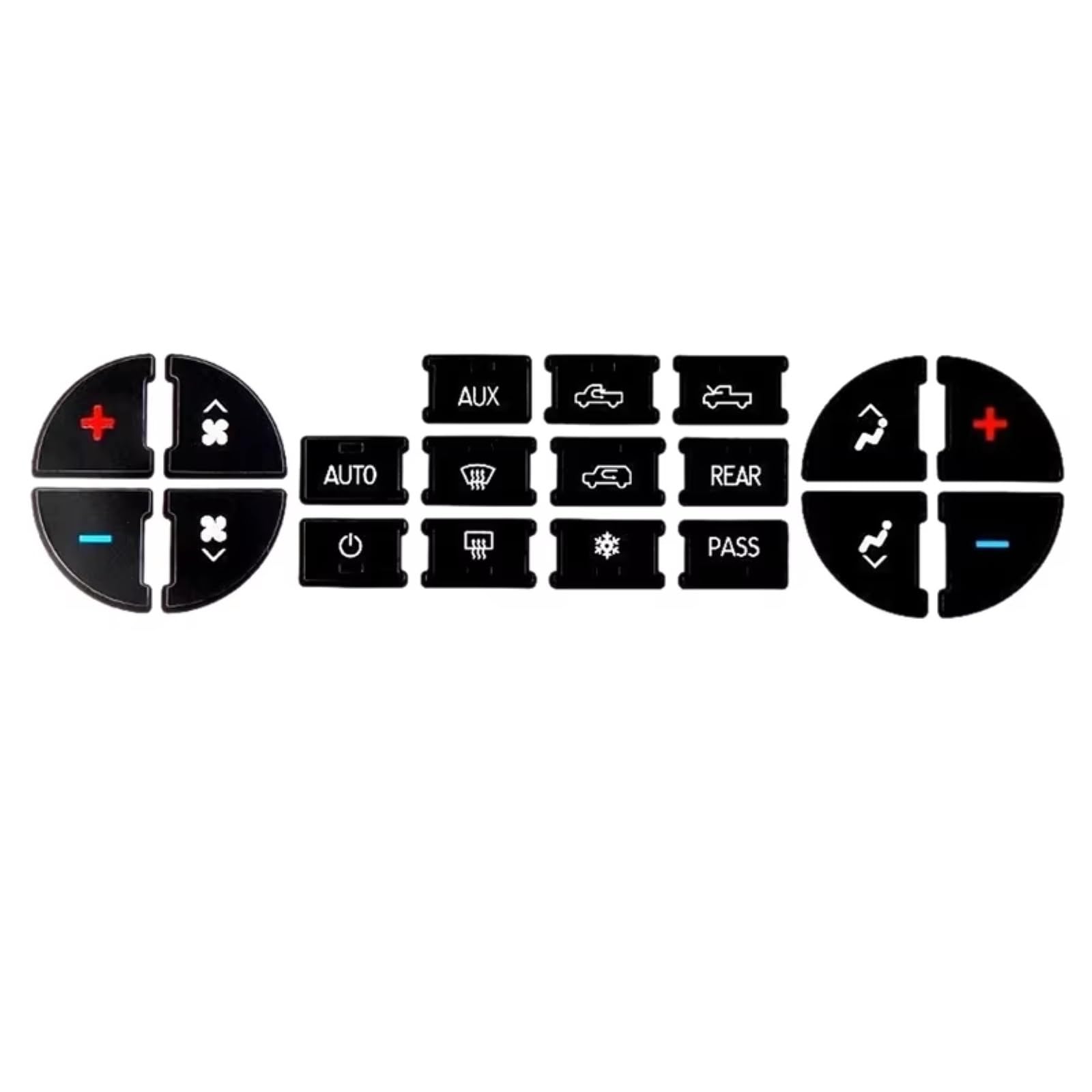 Repair Compatible with Buick for Enclave 2008 2009 2010 2011 2012 Car Interior Stickers AC Central Control Panel Button Decal with