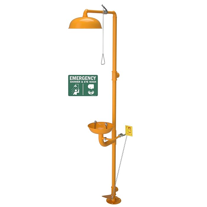 Buy Suguword Eyewash Station Emergency Shower Yellow First Aid Eye Wash