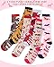 Chuarry 6 Pairs Funny Equestrian Socks for Women Knee High Horse Riding Western Boot Socks for Derby Lover Gifts Party Favors(Classic Color)