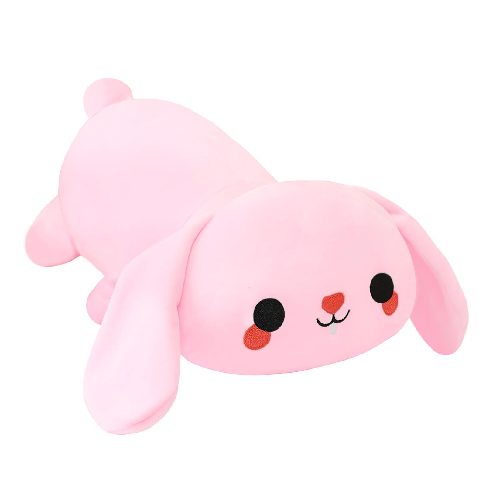 SQEQE Weighted Bunny Stuffed Animals, Weighted Bunny Plush, Cute Rabbit Plushies Toy Gift for Kids Adults(9.8 Inch, 0.8 Lbs)