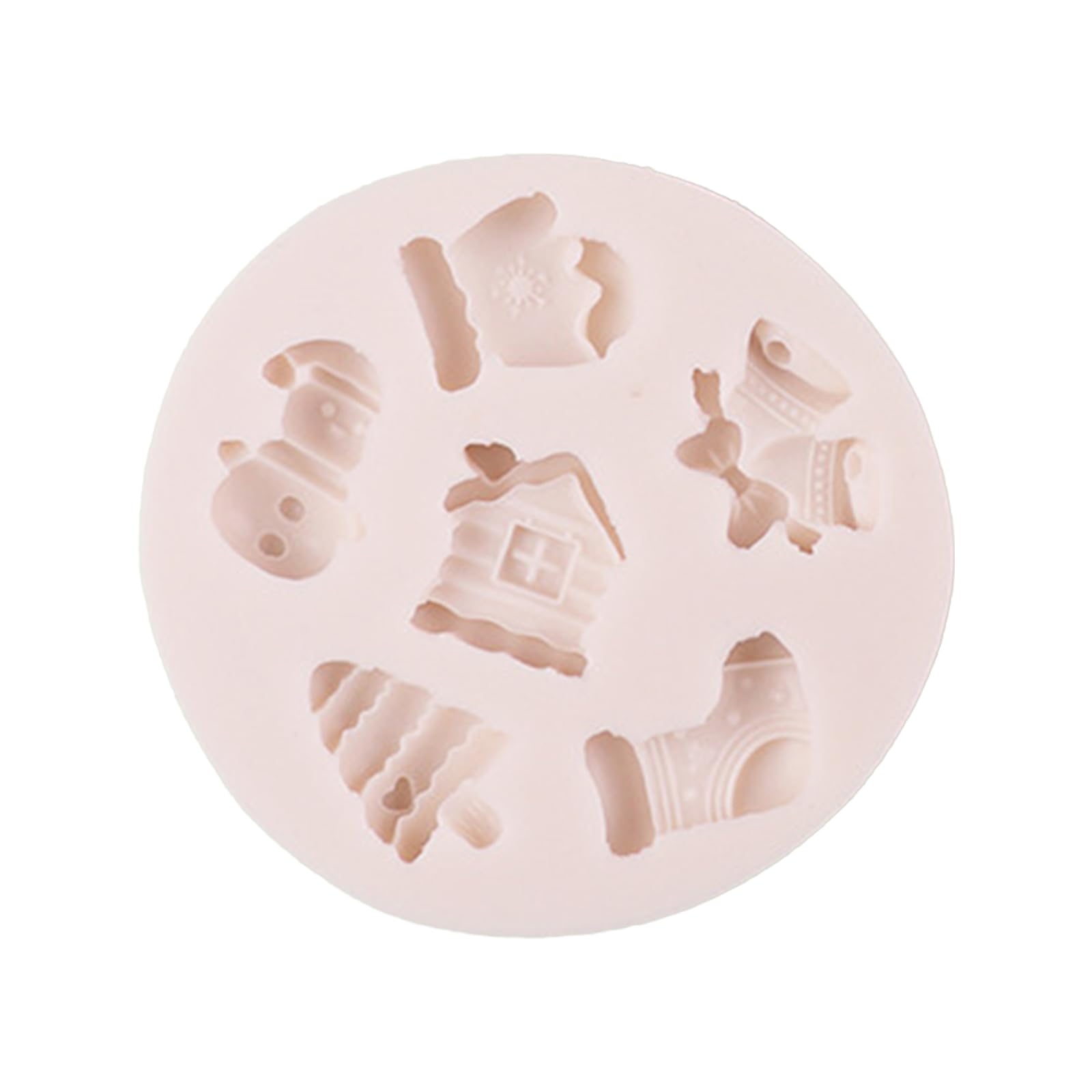 Lerpwige Christmas Santa Silicone Molds Fondant Cake Making Pastries Chocolate Baking Decorating Tool Nonstick Cake Mold Kitchen Baking Supplies