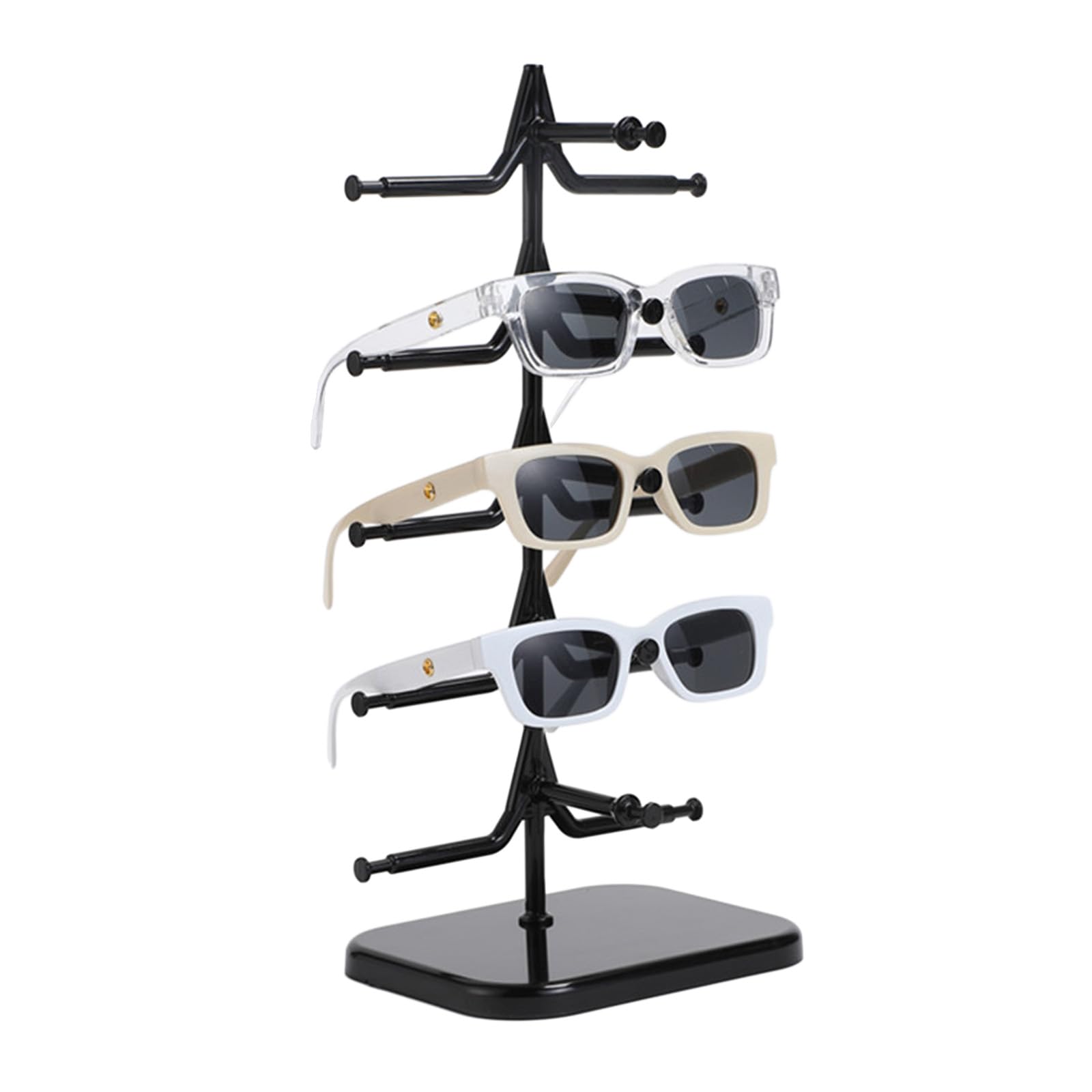 FackLOxc Resistant Eyeglass Showcase Stand Acrylic Eyeglasses Display Shelf Eyewear Holder Organizer Rack for Sunglasses Jewelry Packaging and Display Accessories