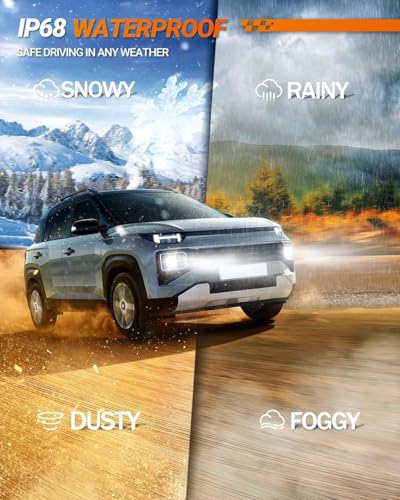 Image of SEALIGHT H11 /H8 /H9 Fog Bulbs, 44000LM Bright White Fog Lights, 1:1 OEM Fit, IP68 Waterproof, Non-Polar Plug and Play Installation, Pack of 2