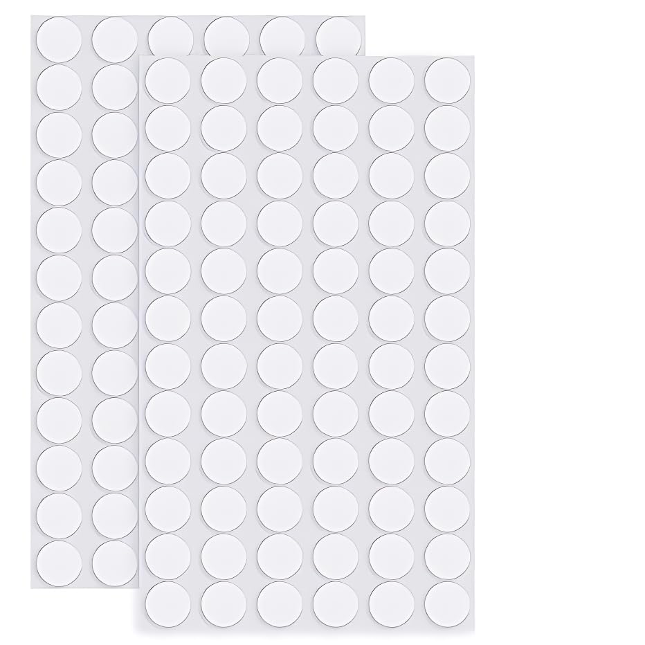 SRN ENTERPRISE Transparent Double Sided Adhesive Dots | Traceless Removable Putty Stickers | Round Clear Gel Pads for Wood, Glass, Metal, Plastic, Ceramic Sticky Tape Dots (2 sheet)
