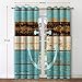 Jekeno Nautical Anchor Blackout Curtains Nautical Anchor on Vintage Wooden Board Home Bedroom Living Room Decor Grommet Window Drapes 2 Panel Set, 52