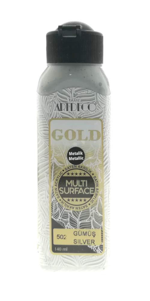 Artdeco Gold Multi-Surface Metaliczna farba akrylowa 140 ml, srebrna