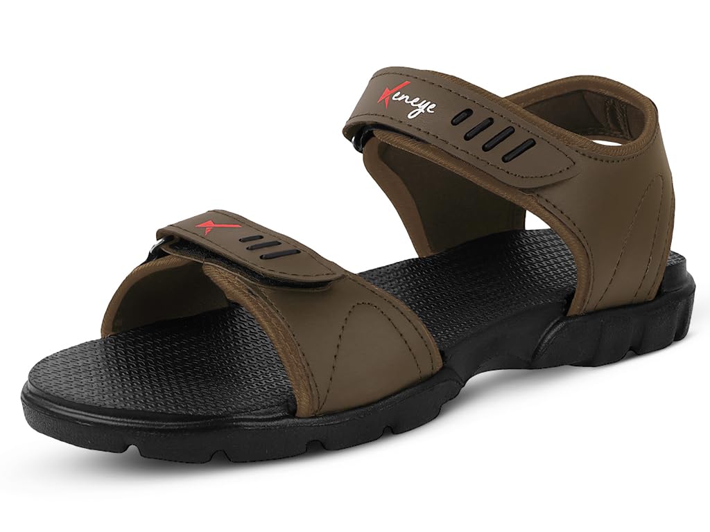 Keneye Boys Stylish Comfortable Sporty Velcro Strap Sandal Brown UK/IN-4 (B0CNT2WYQT) Amazon Price History, Amazon Price Tracker