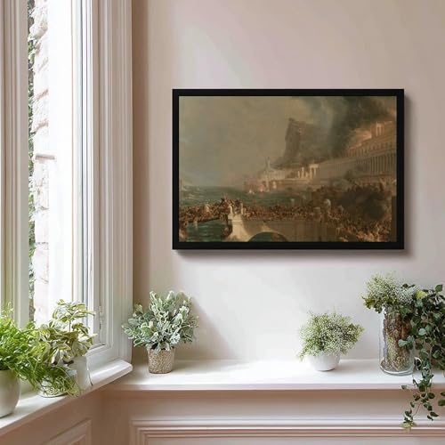 Impression sur toile Thomas Cole - Tableau décoration murale salon et bureau 61x91 cm