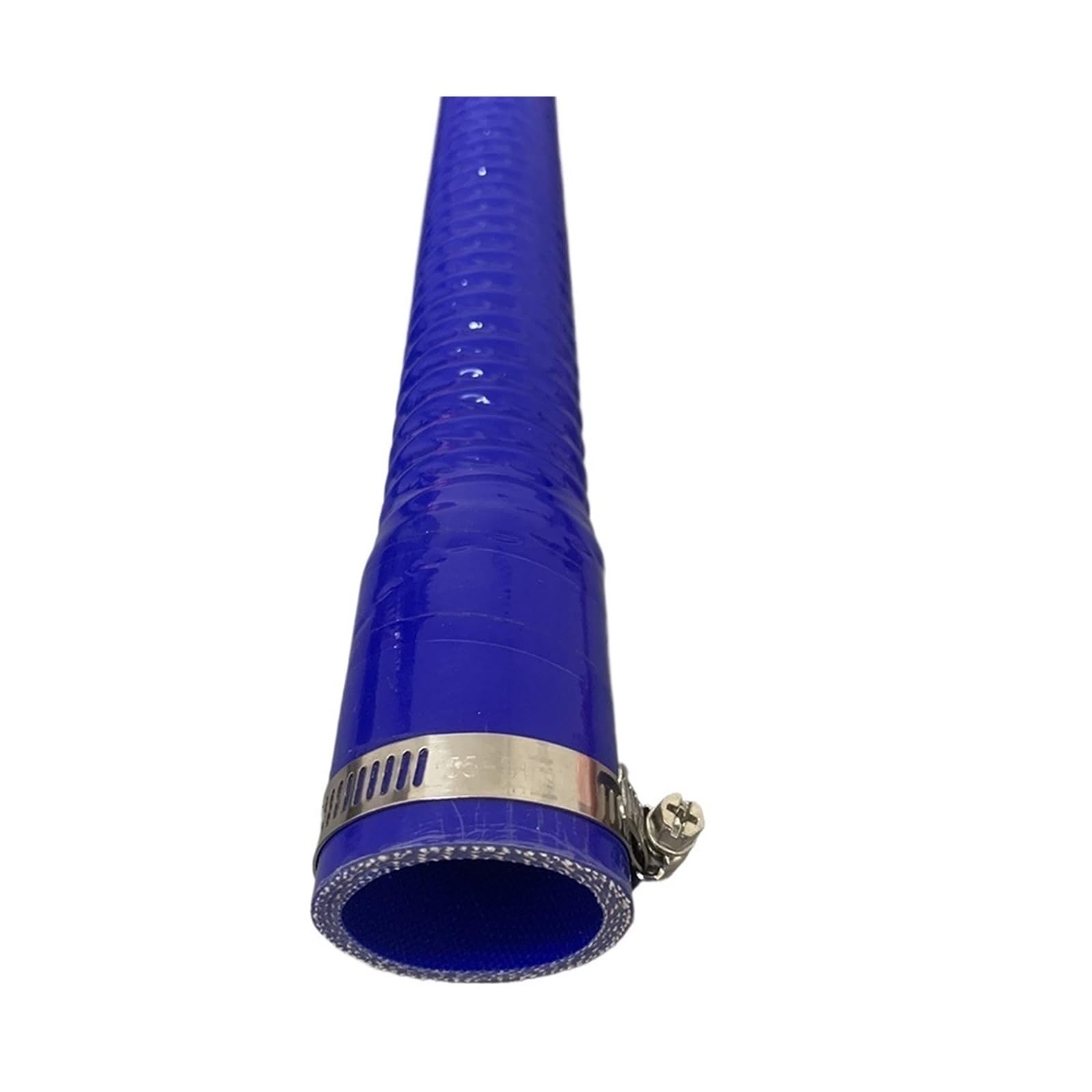 Manguera flexible silicona con abrazaderas térmica | Resiste calor y presión, flexible, para admisión aire y radiador(Blue 2clamps,400MM_ID 70MM)