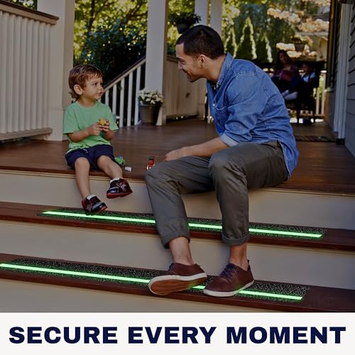 20% Off Outdoor Non-Slip Stair Treads - 12-Pack Glow in Dark