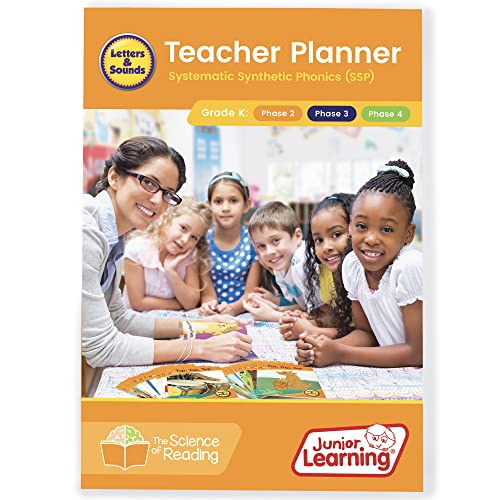 Teacher Planner K Junior Learning livre de ressources pédagogiques lettres et sons