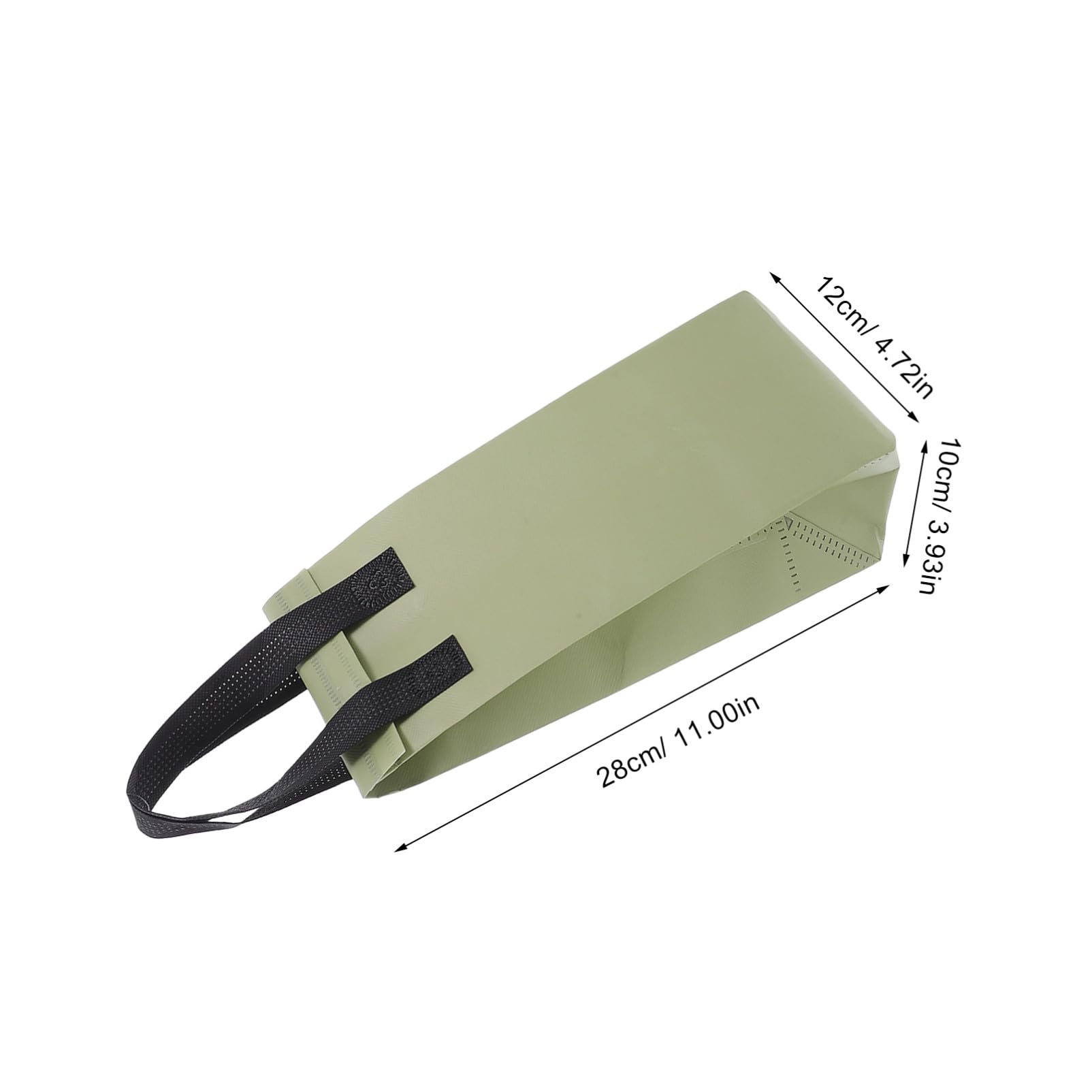 Gatuida 50 pièces Sac Isotherme Réutilisable avec Anse Sac Livraison Portable pour Boissons Chaudes Froides Isolé pour Transport Café Thé Jus Vert Olive