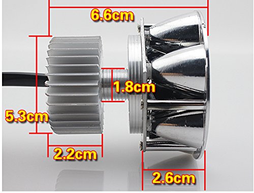 Turno Bianco 30W 6-LED Motociclo universale Faro Impermeabile Scooter 6000k Luce Alto Basso Fascio Lampadina Lampada 12v 48v 60v 72v 80v