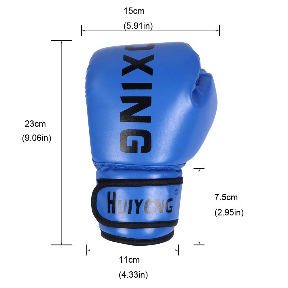 Gants De Boxe Enfants 3-8 Ans – Entraînement PU, Protection Mousse, Velcro Réglable, Motif Cartoon