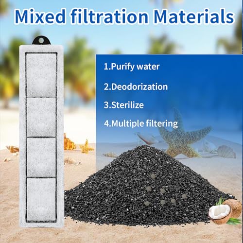 Image of 6 Pack RF-S Filter Cartridges Compatible,Replacement Cartridges for Desktop Aquariums with Small Retreat Filters